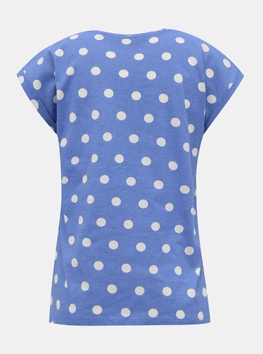 Modré puntíkované tričko Dorothy Perkins