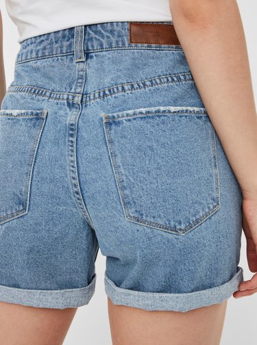 Modré džínové kraťasy VERO MODA Nineteen