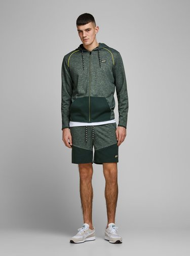 Tmavě zelená mikina Jack & Jones Colts