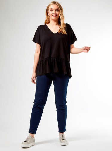 Čierne tričko Dorothy Perkins Curve