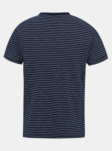 Tmavě modré pánské pruhované tričko Pepe Jeans Gibbon