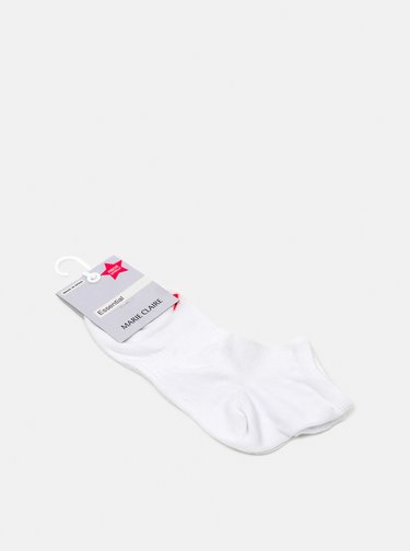 Bílé kotníkové ponožky Marie Claire