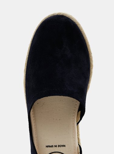 Tmavě modré dámské semišové espadrilky OJJU
