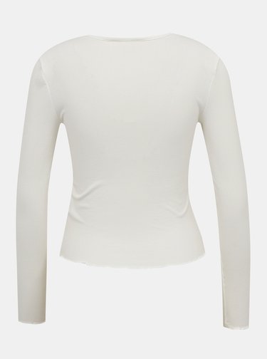 Krémové tričko Miss Selfridge
