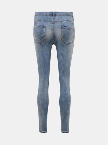Modré slim fit rifle VILA