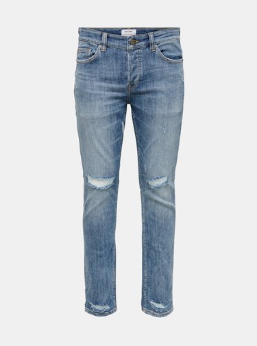 Modré slim fit džíny ONLY & SONS Loom