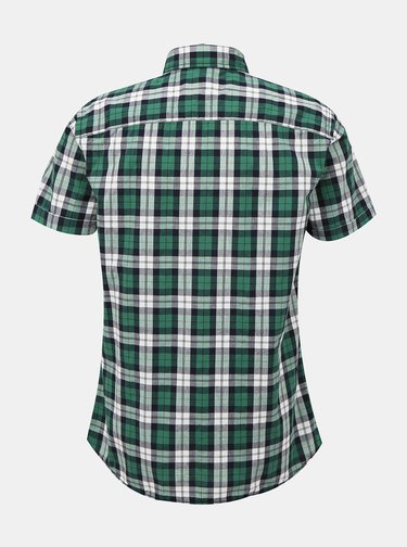 Zelená kockovaná košeľa Jack & Jones Chad
