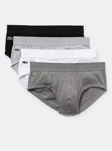 Biele slipy Lacoste