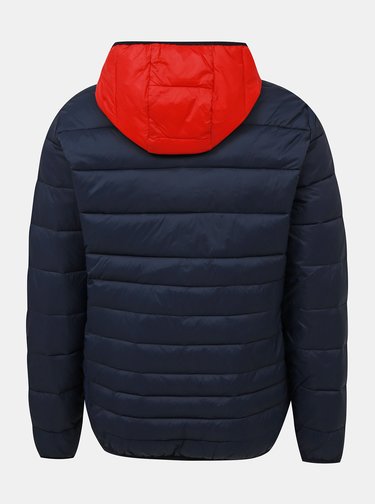 Tmavomodrá prešívaná bunda Jack & Jones