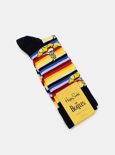 Žlté ponožky Happy Socks Beatles All On Board