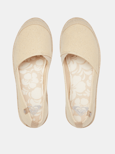 Krémové espadrilky Roxy