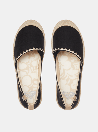 Černé espadrilky Roxy