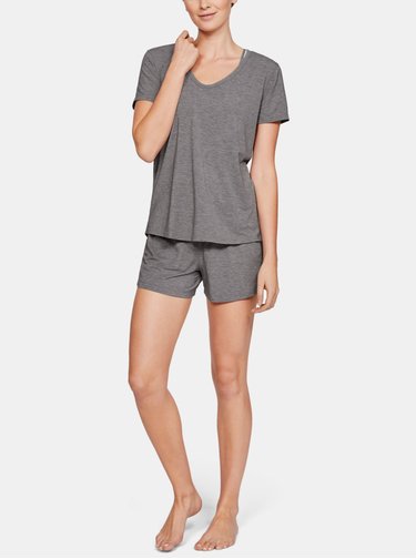 Šedé dámské pyžamové tričko Recovery Under Armour