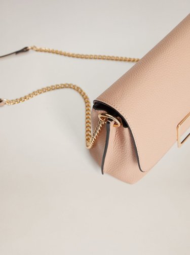 Růžová crossbody kabelka Mango Ribera