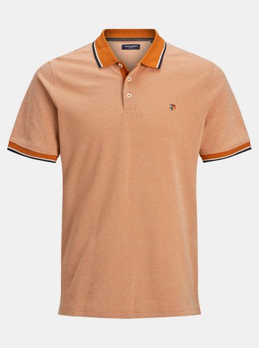 Oranžové polo tričko Jack & Jones Bluwin