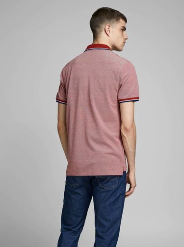 Vínová polokošeľa Jack & Jones Bluwin