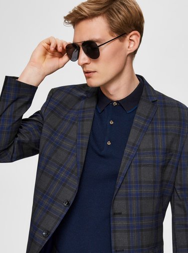Černé pánské sluneční brýle Selected Homme Lyn