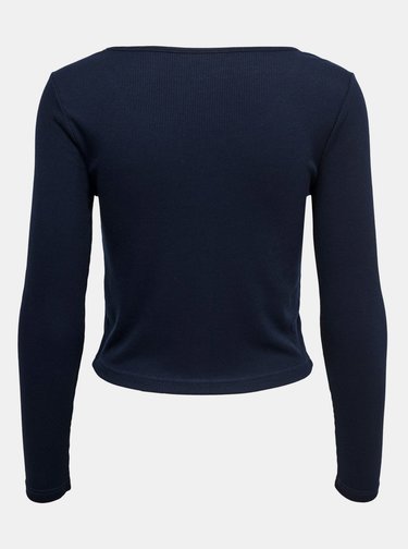 Tmavomodrý crop top ONLY Monika