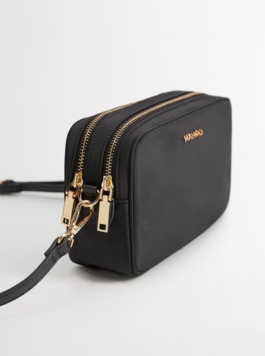 Černá crossbody kabelka Mango Suecia