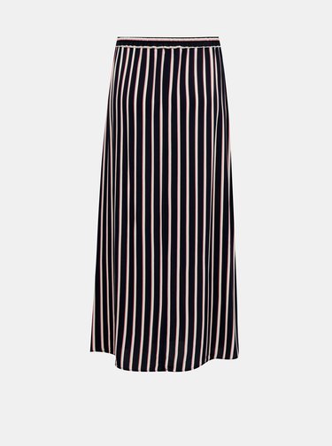 Tmavě modrá pruhovaná maxi sukně VERO MODA Simply