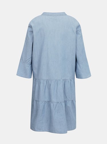Světle modré volné džínové šaty VERO MODA Carola