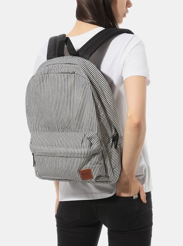 Tmavě modrý pruhovaný batoh VANS 22 l