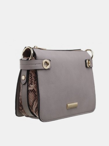 Šedá crossbody kabelka Bessie London