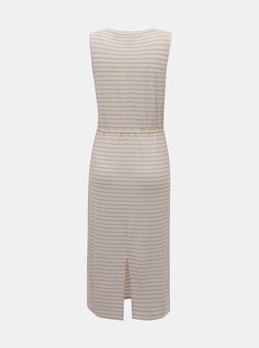 Starorůžové pruhované midišaty VERO MODA Oya