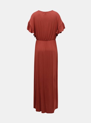 Cihlové maxišaty VERO MODA Donna