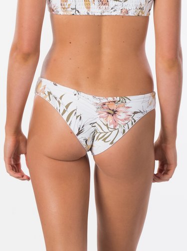Bílý dámský květovaný spodní díl plavek Rip Curl