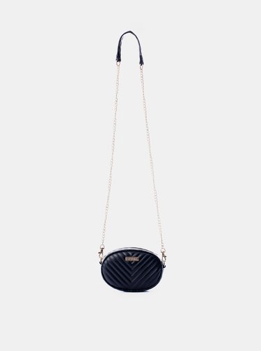 Černá ledvinka/crossbody kabelka Spiral