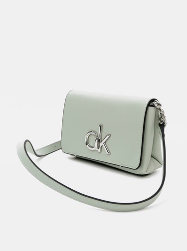 Světle zelená crossbody kabelka Calvin Klein Jeans