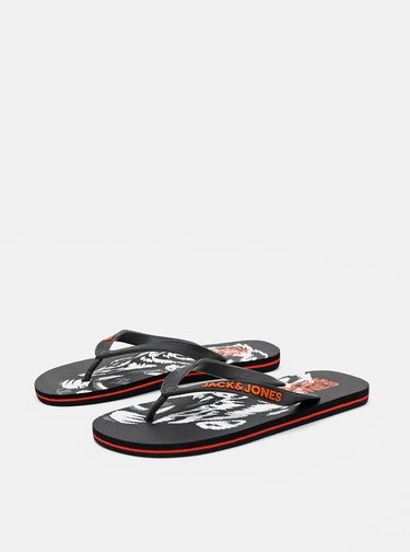 Čierne žabky Jack & Jones Tiger