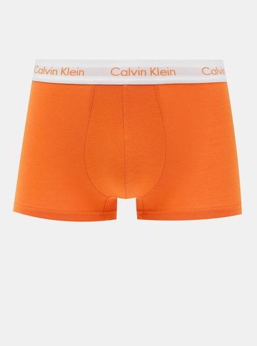 Sada třech boxerek v černé, modré a oranžové barvě Calvin Klein Underwear