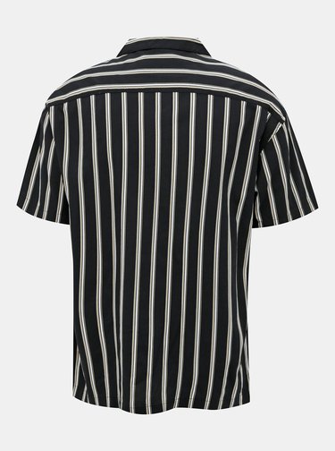 Čierna pruhovaná košeľa Jack & Jones Blastripe