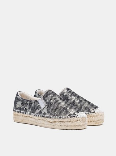 Šedé dámske vzorované espadrilky Replay