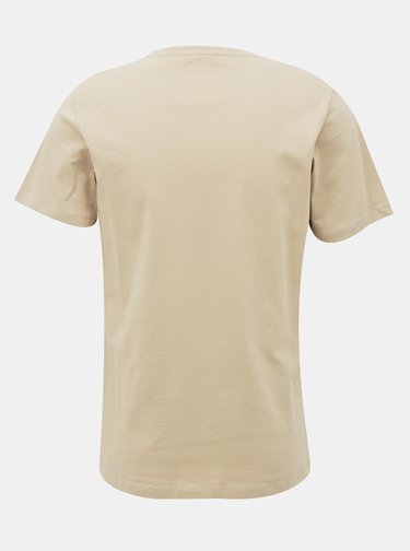 Béžové tričko Jack & Jones Baja