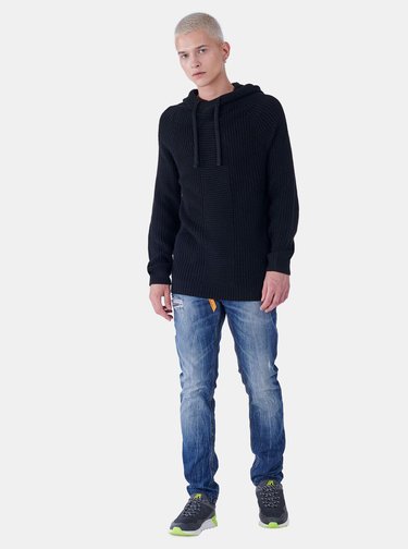 Modré pánske slim fit rifle Alcott