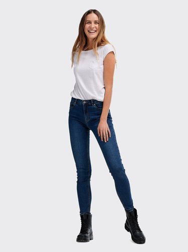 Tmavě modré dámské skinny fit džíny Alcott