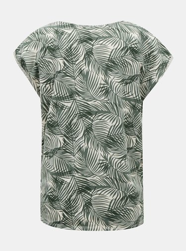 Zelené vzorované tričko AWARE by VERO MODA Ava