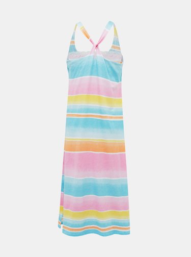 Ružovo-modrá dámska nočná košeľa Lauren Ralph Lauren