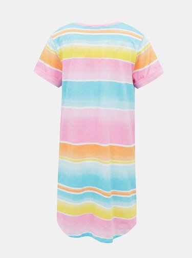 Růžovo-modrá dámská noční košile Lauren Ralph Lauren