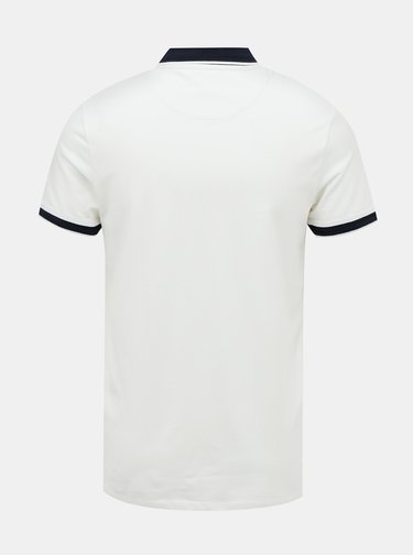 Bílé polo tričko Selected Homme Patterson