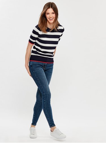 Modré skinny fit rifle M&Co