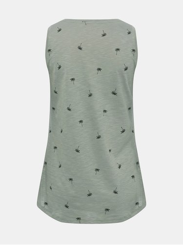 Šedozelené vzorované tílko M&Co