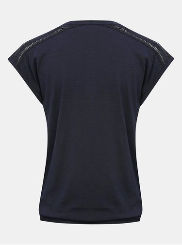 Tmavomodré basic tričko M&Co