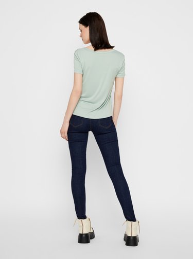 Tmavomodré skinny fit rifle Pieces Delly