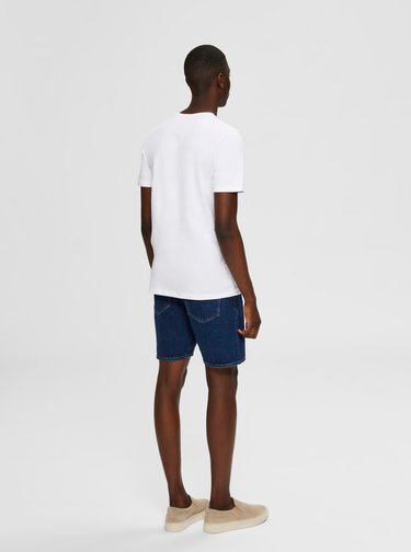 Bílé tričko Selected Homme Wayne