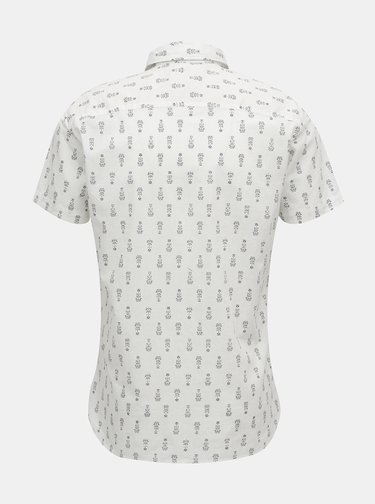 Bílá vzorovaná košile Selected Homme