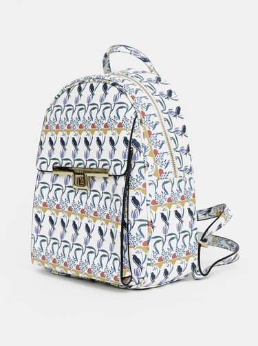 Modro-bílý vzorovaný batoh Bessie London